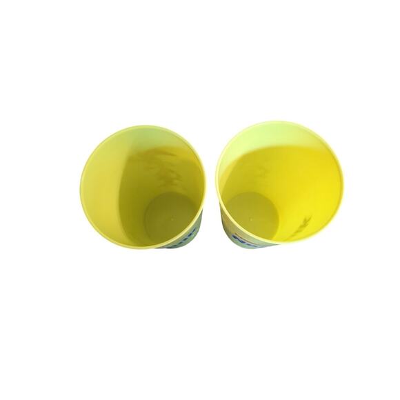 2 Nesquik Bunny Yellow Tall Plastic Cups Tumblers Rabbit Nestle Nesquick Promo - Picture 3 of 6